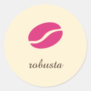Vorlagenname der Kaffeesorte Runder Aufkleber