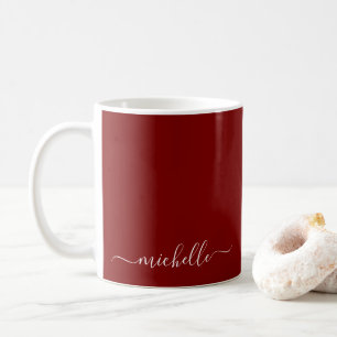 Vorlagenname Farbe Tiefrot Typografie Schrift Kaffeetasse