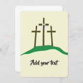 Vorlagenöster Christlich Einladung (Vorne/Hinten)