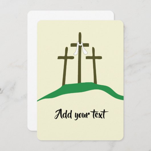 Vorlagenöster Christlich Einladung (Vorne/Hinten)