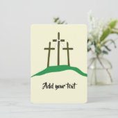 Vorlagenöster Christlich Einladung (Stehend Vorderseite)