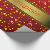 Vorlagenpapier für gelbe Sterne Geschenkpapier (Ecke)