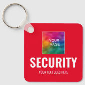 Vorlagenplatz für die Sicherheit benutzerdefiniert Schlüsselanhänger (Vorderseite)