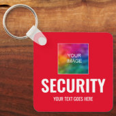 Vorlagenplatz für die Sicherheit benutzerdefiniert Schlüsselanhänger (Vorderseite)