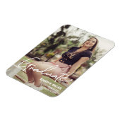 Vorlagenschule für weibliche Graduate Magnet (Linke Seite)