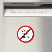 Vorlagenschutz mit Schrägstrich Magnet (In Situ (Geschirrspüler))