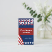 Vorlagenstars für Kampagnen Visitenkarte (Stehend Vorderseite)