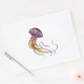 VORLAGENSTECKER OVALER AUFKLEBER (Umschlag)