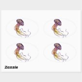 VORLAGENSTECKER OVALER AUFKLEBER (Blatt)