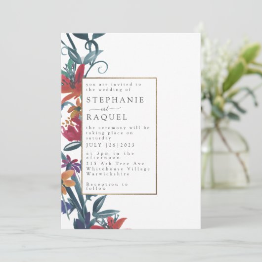 Vorlagentest 8 einladen einladung (Stehend Vorderseite)