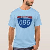 Vorlagentext INTERSTATE DREI DIGIT-NUMMER T-Shirt (Vorderseite)