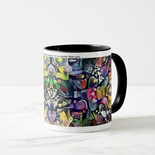 Vorlagenvogel-Zitat Tasse (VorderseiteRechts)