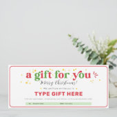 Vorlagenvorlage für benutzerdefinierte Weihnachtsg Einladung (Stehend Vorderseite)