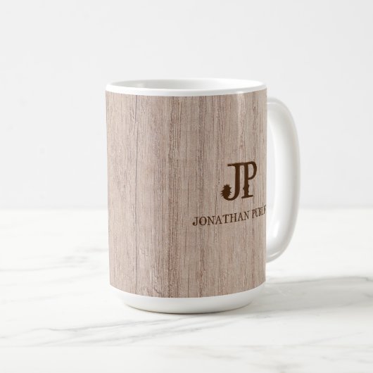 Vorlagenvorlage für das Plankenholz-Monogramm Kaffeetasse (VorderseiteRechts)