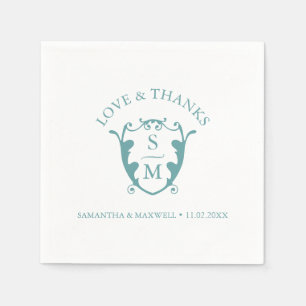 Vorlagenvorlage für Hochzeiten von Napkins - kunde Serviette