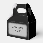 Vorlagenvorlage für transparentes Textfeld Geschenkschachtel (Rückseite)