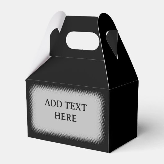 Vorlagenvorlage für transparentes Textfeld Geschenkschachtel (Vorderseite)