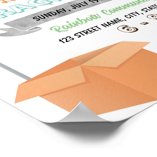 Vorlagenvorlage "Garage Sale" Poster (Ecke)