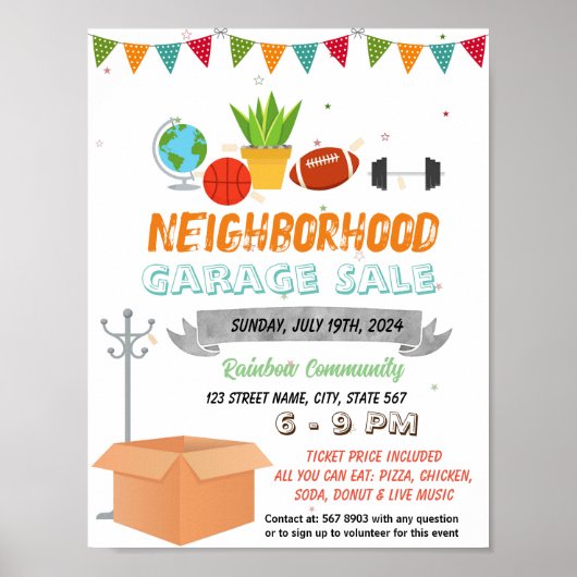 Vorlagenvorlage "Garage Sale" Poster (Vorne)