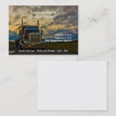 Vorlagenvorlage "LKW anhalten" Visitenkarte (Vorne/Hinten)