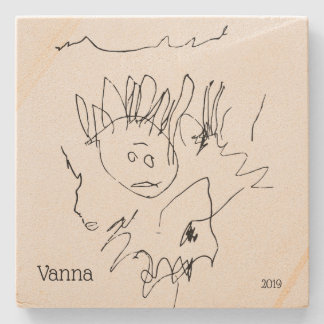 Vorlagenzuwachs für Kinder Zeichnend Steinuntersetzer