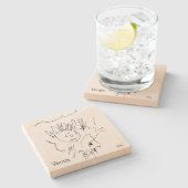 Vorlagenzuwachs für Kinder Zeichnend Steinuntersetzer (Seitenansicht)