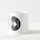 Vorlauf-Knopf-Symbol Kaffeetasse (Vorderseite Links)