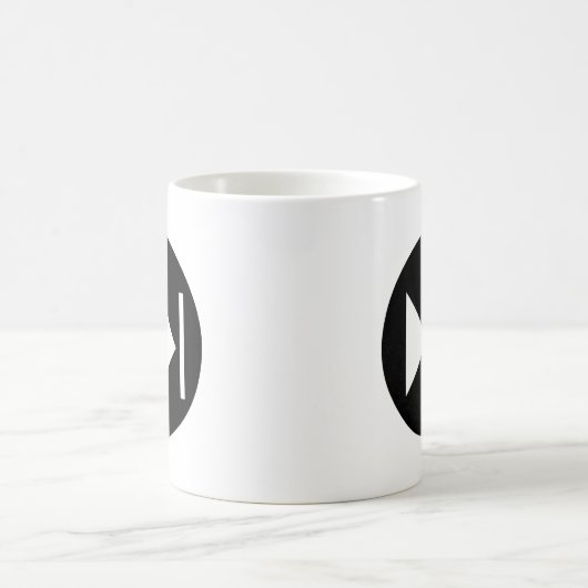 Vorlauf-Knopf-Symbol Kaffeetasse (Mittel)