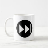 Vorlauf-Knopf-Symbol Kaffeetasse (Links)