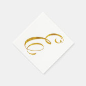 Vorläufige Monogramm E-Imitate Gold Foil Monogramm Serviette (Ecke)