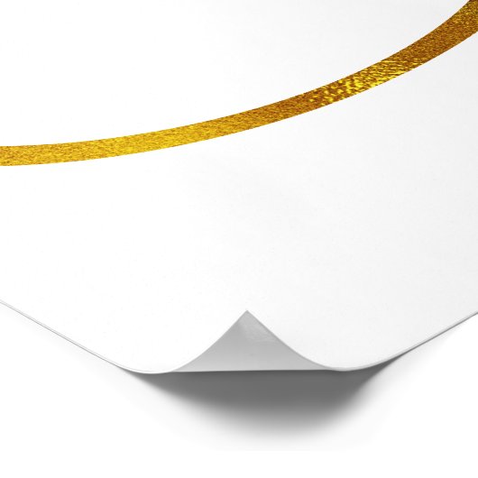 Vorläufige Monogramm S Imitate Gold Foil Monogramm Poster (Ecke)