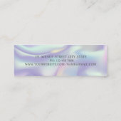 Vorläufiger Goldrausch-Schlaganfall, Lashes, Makeu Mini Visitenkarte (Rückseite)