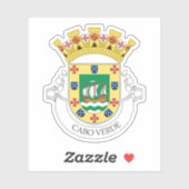 Vorläufiges Wappen der Republik Kap Verde Aufkleber (Blatt)