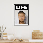 VORLEBEN GLÜCKLICH ASIAN BABY SÄUGLING LIFE POSTER (Küche)