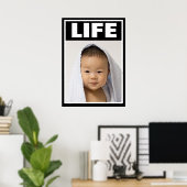 VORLEBEN GLÜCKLICH ASIAN BABY SÄUGLING LIFE POSTER (Heimbüro)