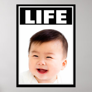 VORLEBENSMILING BABY SÄUGLING LIFE POSTER