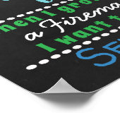 Vorletzter Tag des Tafelschilds für Kreide Poster (Ecke)