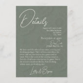 VORLIEBE | Hochzeitsdetails Save The Date (Vorderseite)