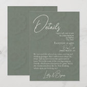 VORLIEBE | Hochzeitsdetails Save The Date (Vorne/Hinten)