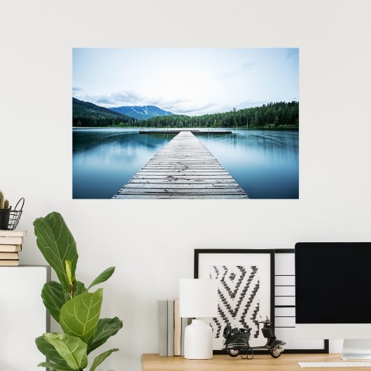 Vormittag am Dockingsee Poster (Heimbüro)