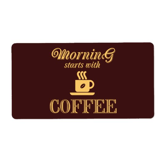 Vormittag beginnt mit Kaffee (Vorne)
