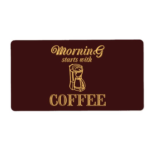 Vormittag beginnt mit Kaffee (Vorne)