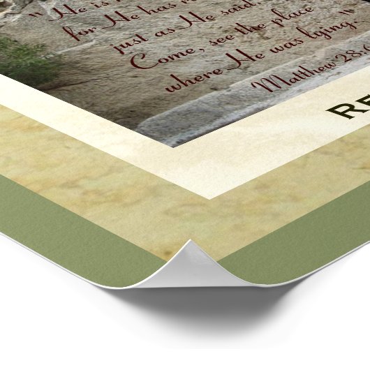 Vormittag der Auferstehung Poster (Ecke)