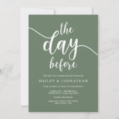 Vormittag, Hochzeitsessen oder Probe Brunch Einladung (Vorderseite)