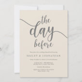 Vormittag, Hochzeitsessen oder Probe Brunch Einladung (Vorderseite)