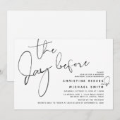 Vormittag, Hochzeitsessen oder Probe Brunch Einladung (Vorne/Hinten)