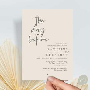 Vormittag, Hochzeitsessen, Probe Einladung