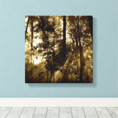 Vormittag im Wald Leinwanddruck (Insitu (Holzboden))