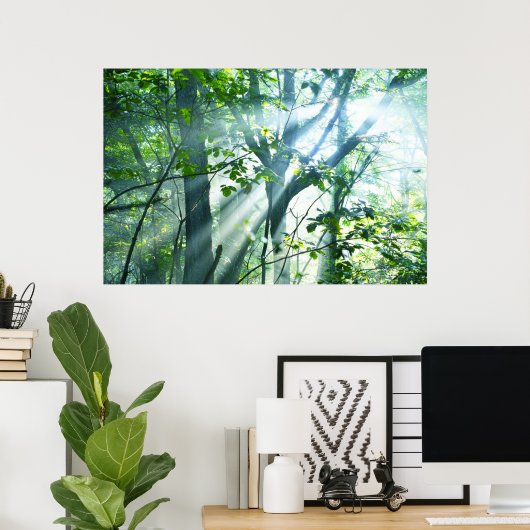 Vormittag im Wald Poster (Heimbüro)