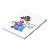 Vormittag vor dem Kaffee Spaß Notizblock (Rotiert)